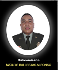 Fotograf&iacute;a del Se&ntilde;or Sc. Matute Ballestas Alfonso quien falleci&oacute; en cumplimiento de su deber.