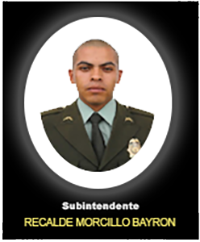 Fotograf&iacute;a del Se&ntilde;or Si. Recalde Morcillo Bayron quien falleci&oacute; en cumplimiento de su deber.