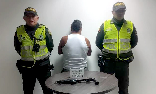 Capturado por portar u arma de fuego tipo ‘changon’, calibre 16