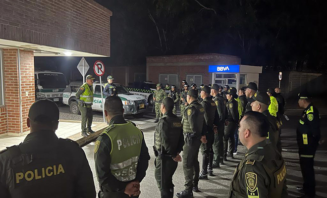 Más de ochenta uniformados en las calles de algunos barrios de Villavicencio 