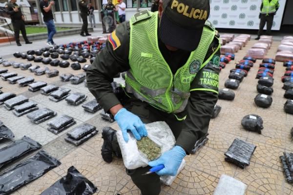 Controles de la Seccional de Tránsito y Transporte de Caldas permitieron la incautación de más de 813 kilos de marihuana