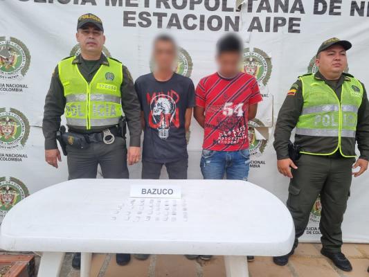Capturados por los delitos de hurto y tráfico y porte de estupefacientes