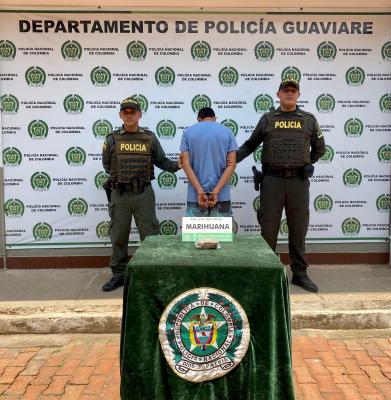 Alias "Brayan" capturado por el delito de tráfico, fabricación o porte de estupefacientes