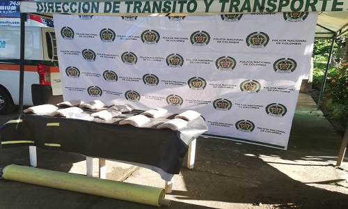 La acción policial se llevó a cabo en la vía