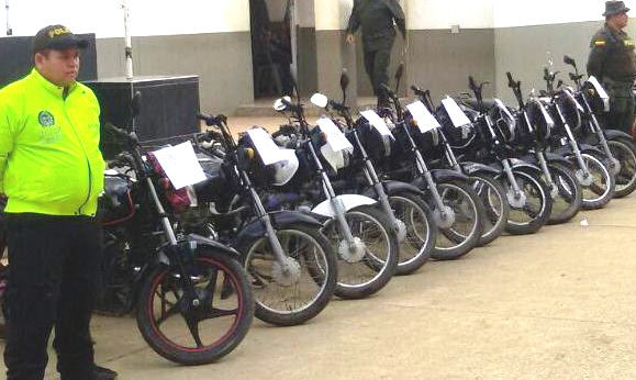 Recuperamos 11 automotores y se desmantela banda haladores de motocicletas  