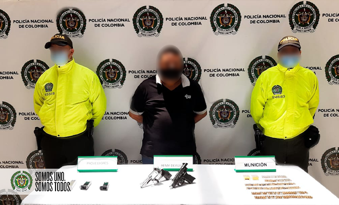 Capturado hombre comprometido en el alquiler de armas para la comisión de delitos