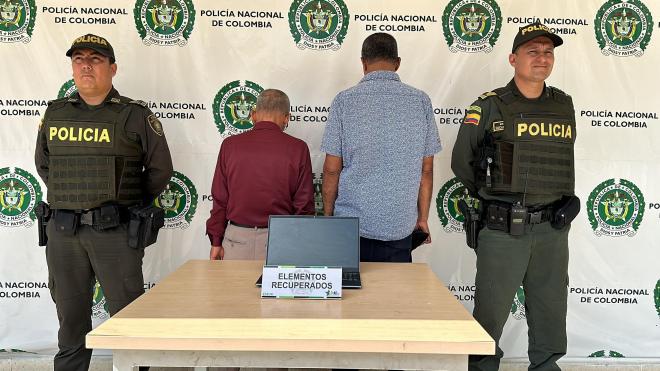 Capturados dos hombres por hurto en el sur de Bucaramanga