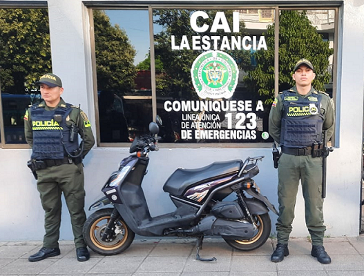 Gracias a la denuncia oportuna de la ciudadanía logramos la recuperación de una motocicleta.