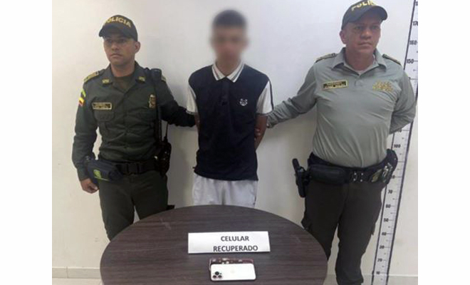 Capturado por hurto de un celular