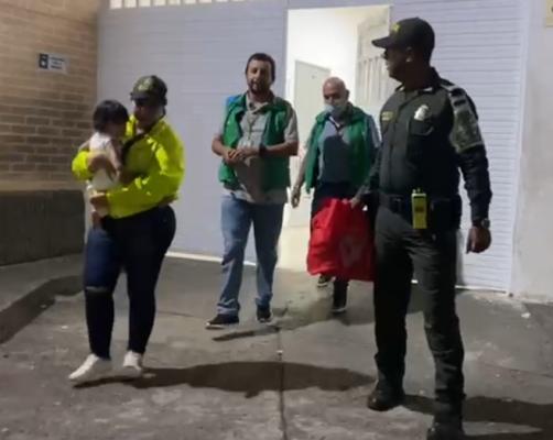 El Gaula y personal de Infancia y Adolescencia logran rescatar el infante de 9 meses de edad el cual había sido Secuestrado