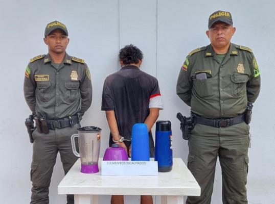 Capturado un hombre en flagrancia por el delito de hurto