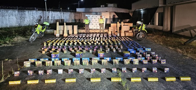 Hombre fue sorprendido transportando pólvora avaluada en 28.635.000 pesos