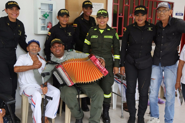 Llevando seguridad a los habitantes de Valledupar