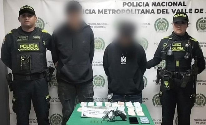 2 hombres fueron capturados por cohecho y porte ilegal de armas de fuego