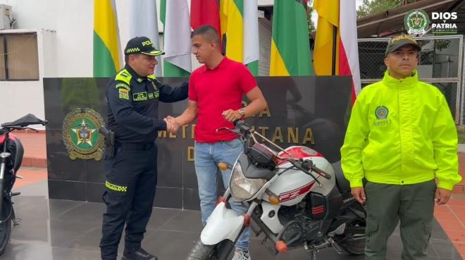 Recuperada motocicleta en desarrollo del Plan Choque