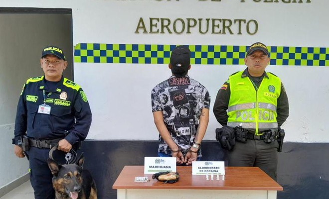 Este sujeto pretendía trasladar el alucinógeno desde el terminal aéreo hasta Mitú - Vaupés, para ser distribuida en menores cantidades