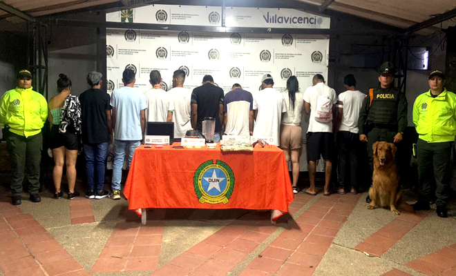 La Policía Nacional y la Fiscalía allanaron siete viviendas en el barrio Simón Bolívar dónde incautaron más de 1.500 gramos de sustancias estupefacientes
