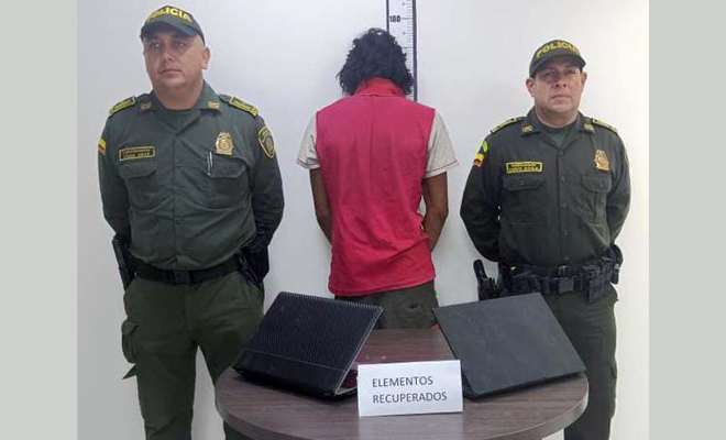 Un hombre es capturado por hurtar dos computadores de un establecimiento comercial de Villavicencio