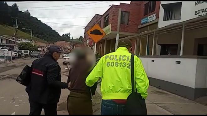 Capturado por atacar a una persona con arma blanca 