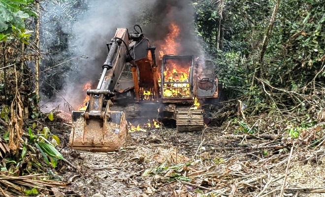 Ejército y Policía propinan contundente golpe a minería ilegal