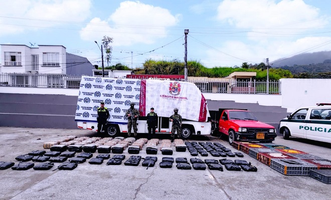 Este estupefaciente incautado tiene un valor comercial de 1.790 millones de pesos