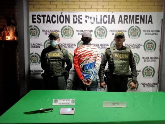 aprehensión y captura por hurto