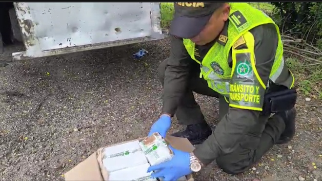  Seccional de Tránsito y Transporte de Caldas, realizó importante incautación de fentanilo
