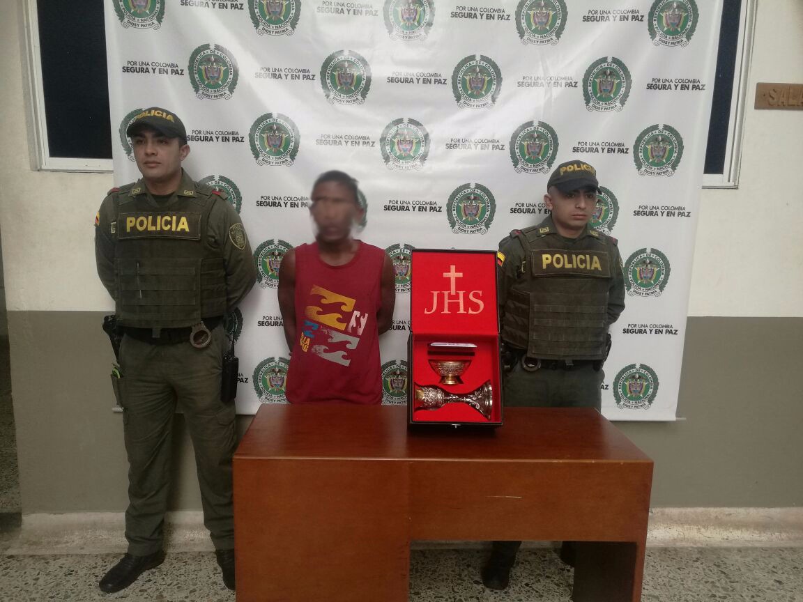 Capturado en flagrancia por hurto