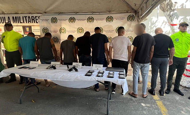 Ocho capturados en el Cesar, presuntos integrantes del “Clan del Golfo”