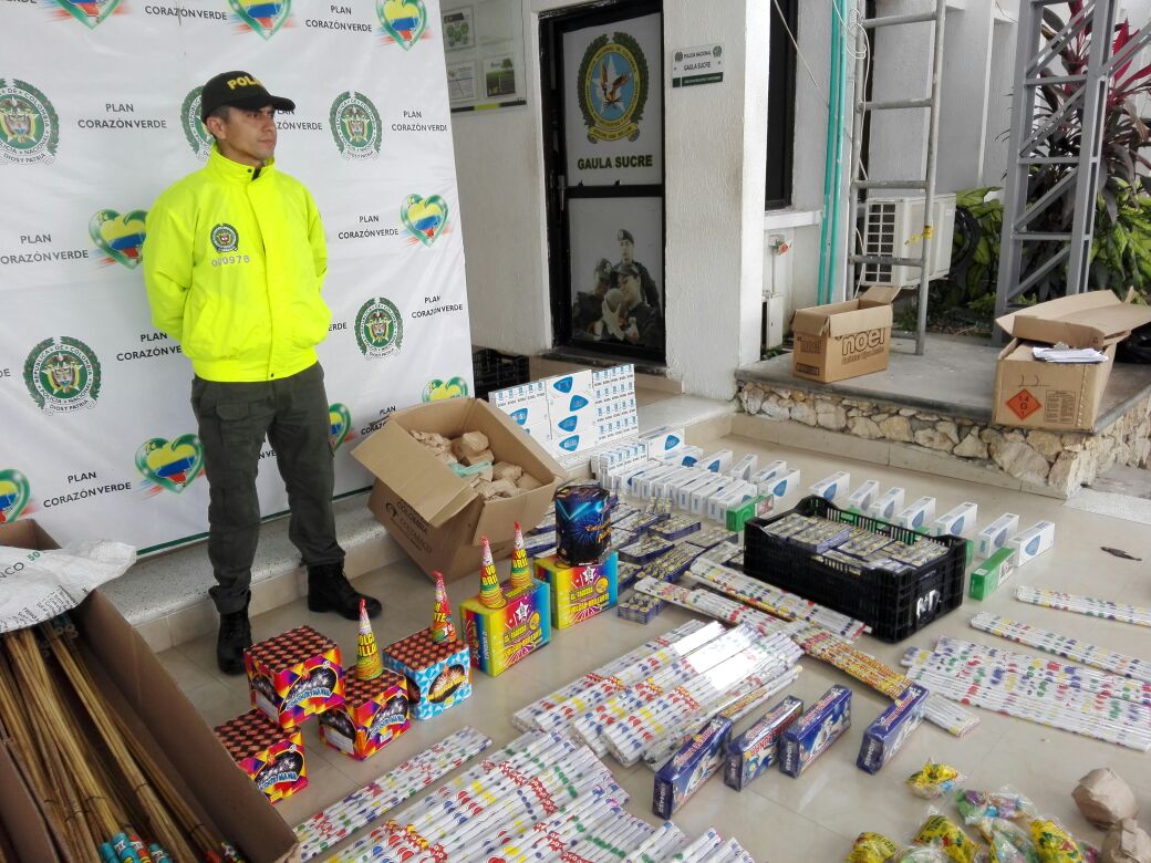 Incautación  de  pólvora en Sincelejo 