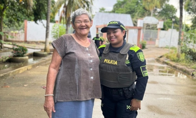 La Policía Comunitaria de Cereté continúa fortaleciendo su labor social con actividades de acercamiento y apoyo a los adultos mayores del Asilo María Auxiliadora.