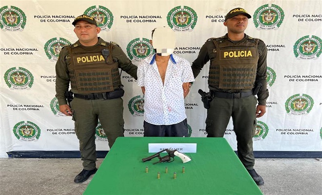 En Barrancabermeja fue capturado alias ‘Chatarra’ con un arma de fuego.