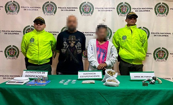 Arma incautada estupefacientes y capturados