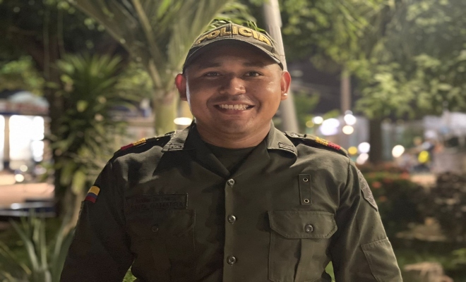 Auxiliar de Policía David Enrique Gamarra Carvajal