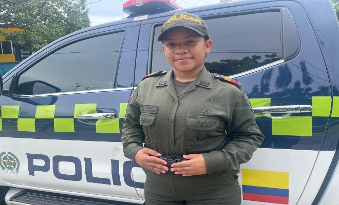 Auxiliar de policía Yulianis