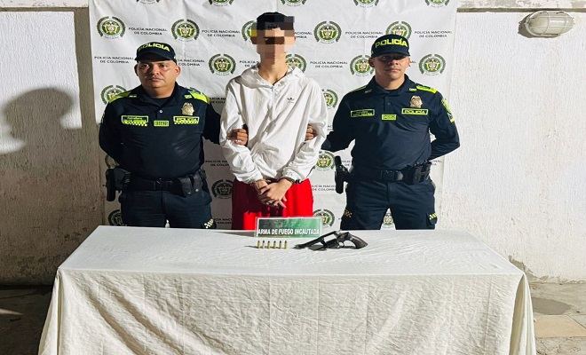 Policia y capturado
