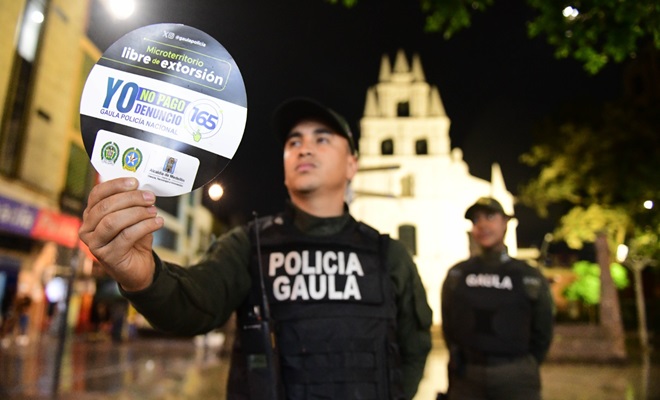 Campaña contra la extorsion del Guala