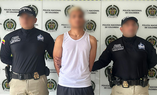 Capturan en Colombia a presunto miembro del Tren de Aragua buscado por homicidio en Chile