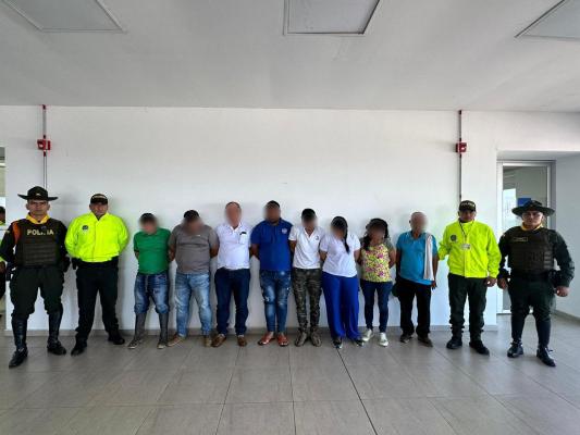 Captura de 9 personas