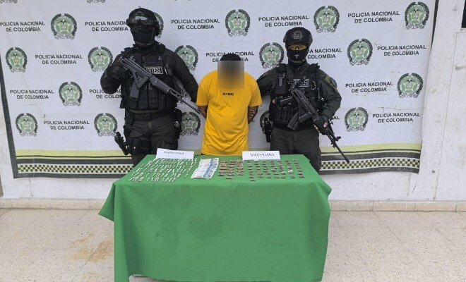 Captura de Sujeto por Tráfico de Estupefacientes en Aguachica