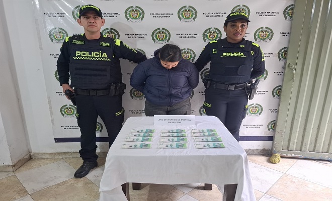Capturada 'Yura' con m&aacute;s de un mill&oacute;n de pesos en billetes falsos