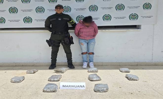 Capturada mujer con 10 kilos de marihuana en vías del Cesar
