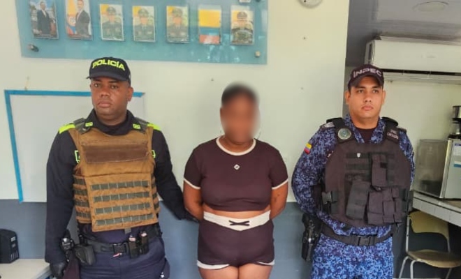 Capturada por el delito de trafico de estupefacientes