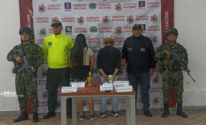 Capturadas dos mujeres por tráfico de estupefacientes en los barrios Las Ferias y San Antonio en La Dorada