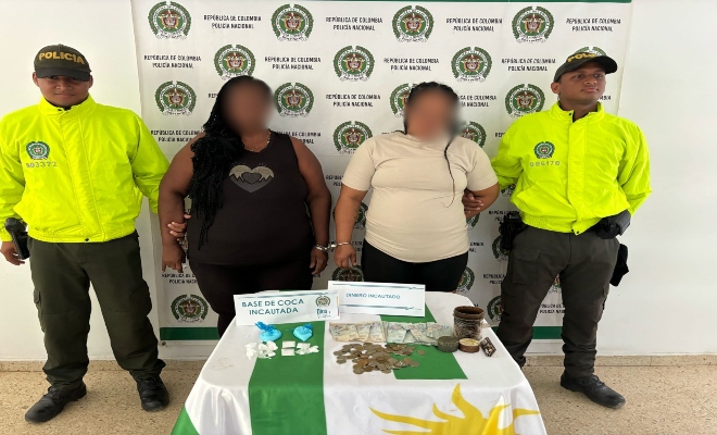 Dos capturadas por trafico de estupefacientes 