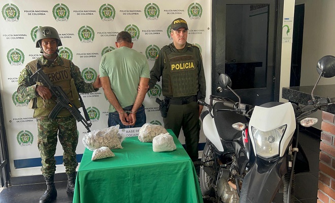 Fue capturado ‘Leonel’ con 5300 dosis de base de cocaína.