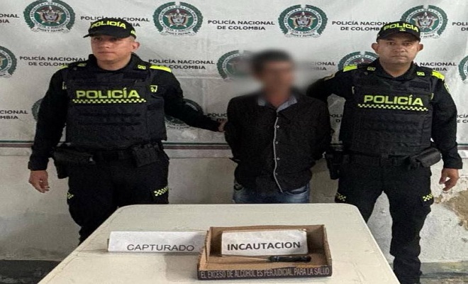 captura de un sujeto y la incautación de un arma cortopunzante