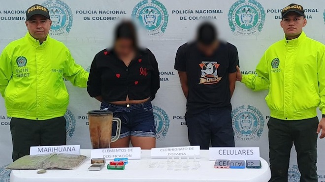 Capturado alias el Cojo y Yely en diligencia de allanamiento por tr&aacute;fico de estupefacientes 