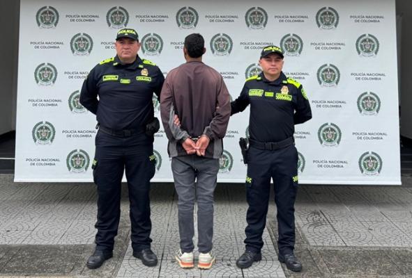 Capturado en Salamina alias “Caliche”, solicitado con notificación roja de INTERPOL por préstamos usureros en Brasil