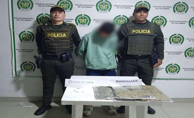 captura de un sujeto y la incautación de gran cantidad de alucinógenos.